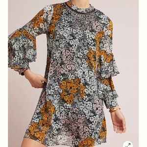 Anthropologie Flutter Runic Dress